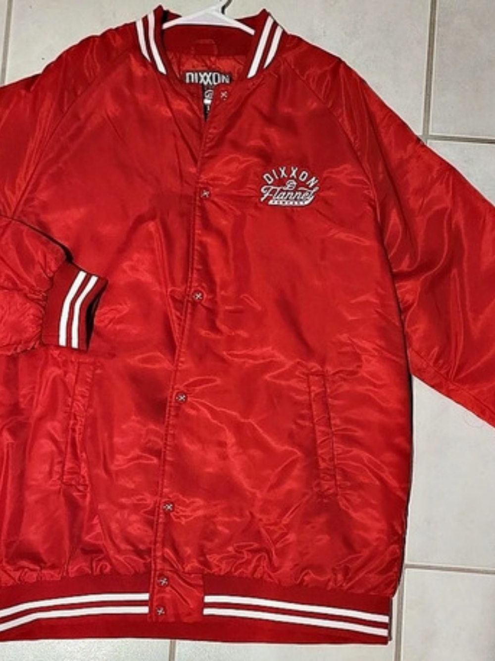 Dixon Flannel Company Pastime Varsity Bomber in Red Size 2X Like New